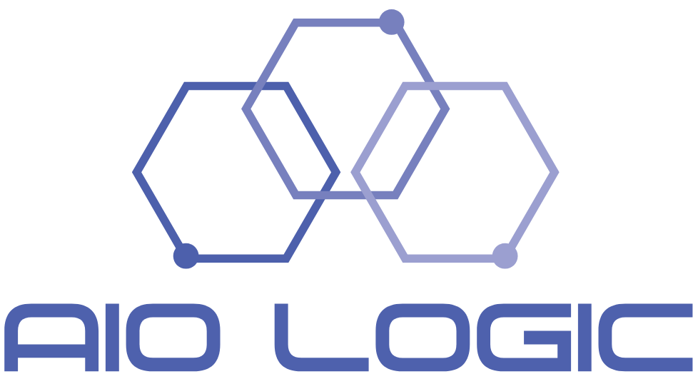 AIO LOGIC logo thick hexagons AIO LOGIC logo thick hexagons